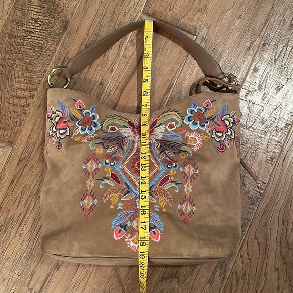 Johnny Was Embroidered Suede Bag - Picture 16 of 16